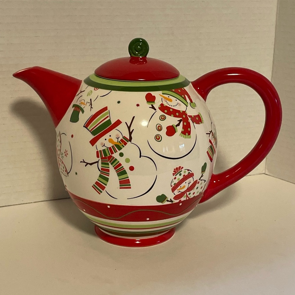 Ganz Bella Casa Christmas Snowman Teapot Dinnerware Serveware Replacement China